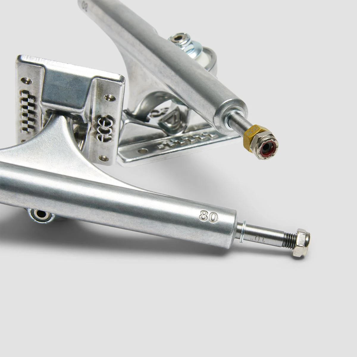 Ace AF1 Hollow 80 Skateboard Trucks 1 Pair Polished - 10" - Image 4