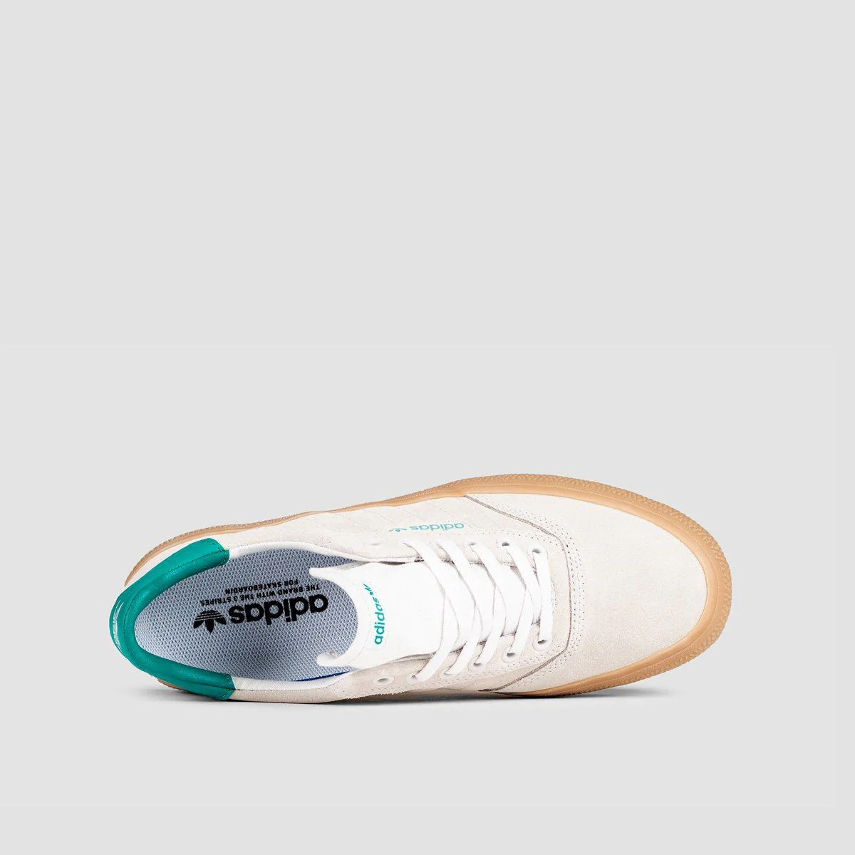 adidas 3MC ADV Shoes - Chalk White/Glory Green/Gum4 - Image 4