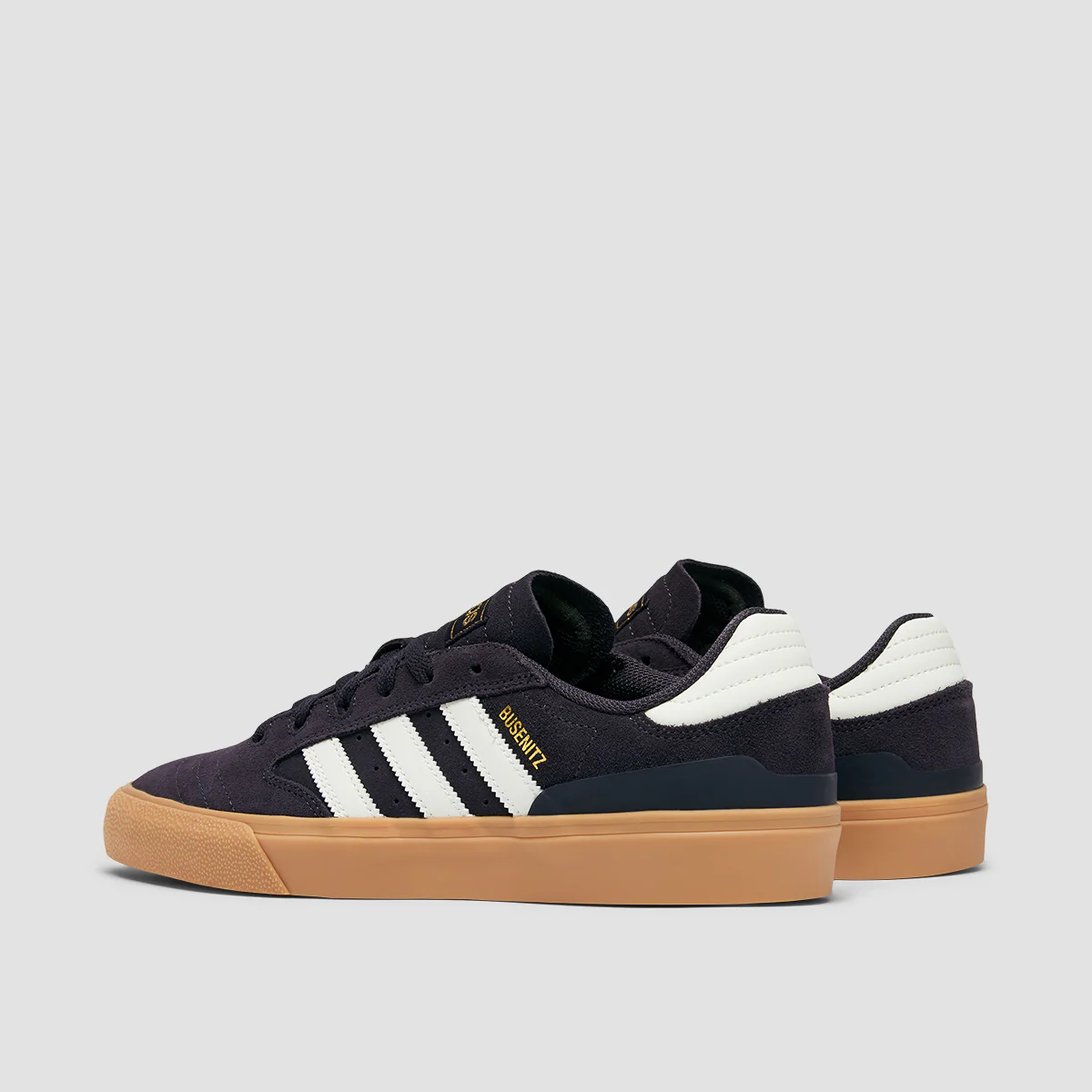 adidas Busenitz Vulc II Shoes - Aurora Black/Off White/Gum 3 - Image 3