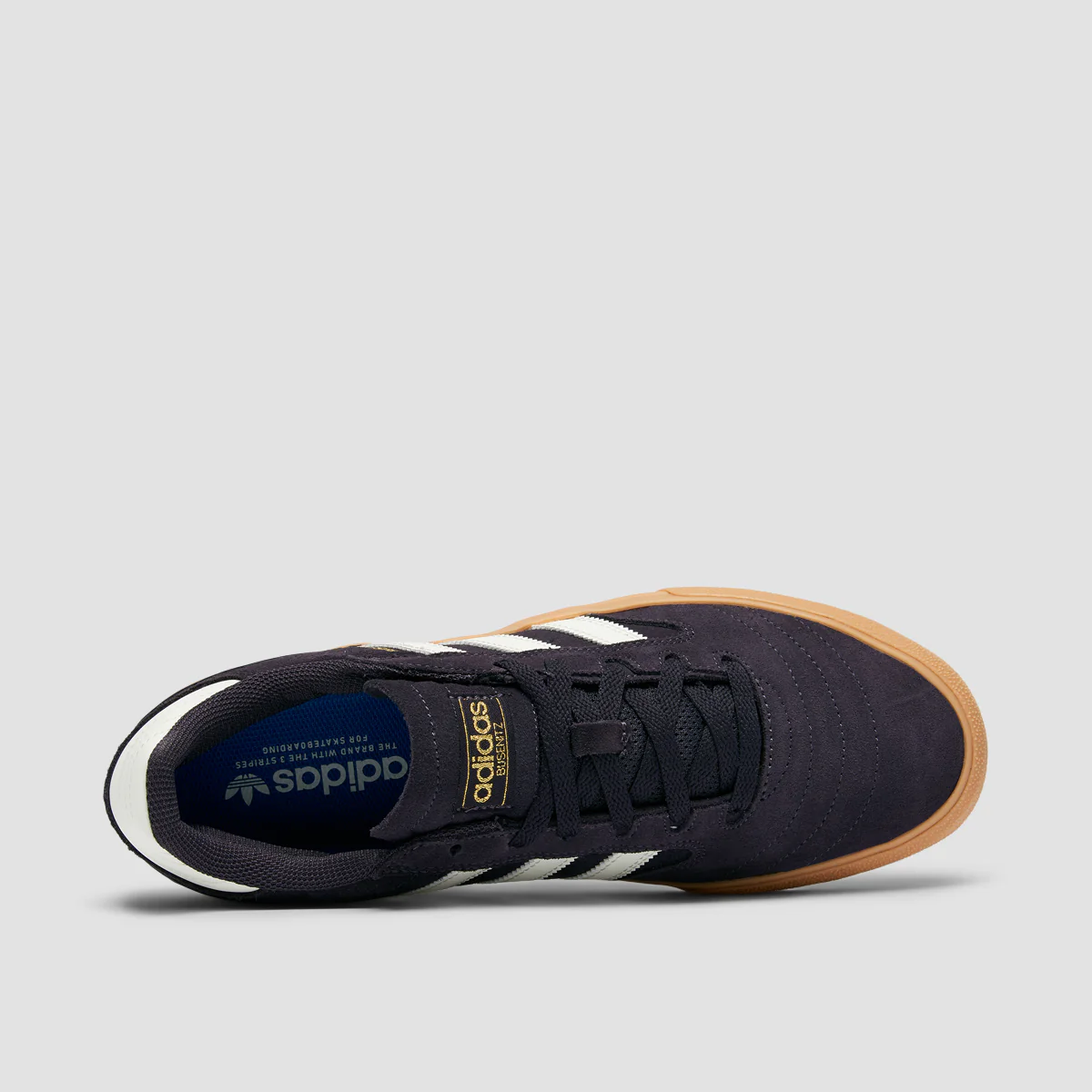 adidas Busenitz Vulc II Shoes - Aurora Black/Off White/Gum 3 - Image 4