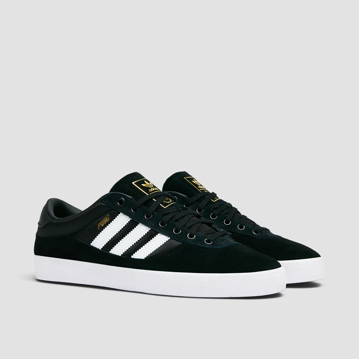 adidas Puig Indoor Shoes - Core Black/Ftwr White/Pulse Lime - Image 2