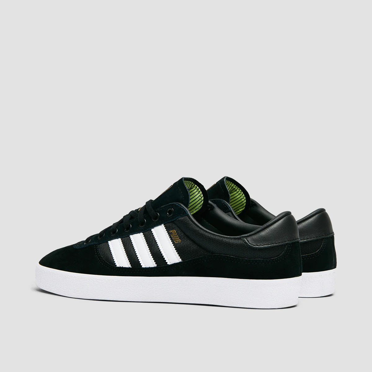 adidas Puig Indoor Shoes - Core Black/Ftwr White/Pulse Lime - Image 3