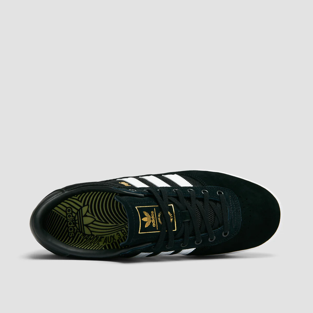 adidas Puig Indoor Shoes - Core Black/Ftwr White/Pulse Lime - Image 4
