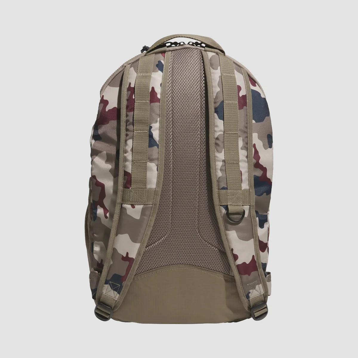 adidas Skateboarding FS+ Camo Backpack Khaki Three/Khaki Six/Aurora Ink/Shadow Red - Image 2