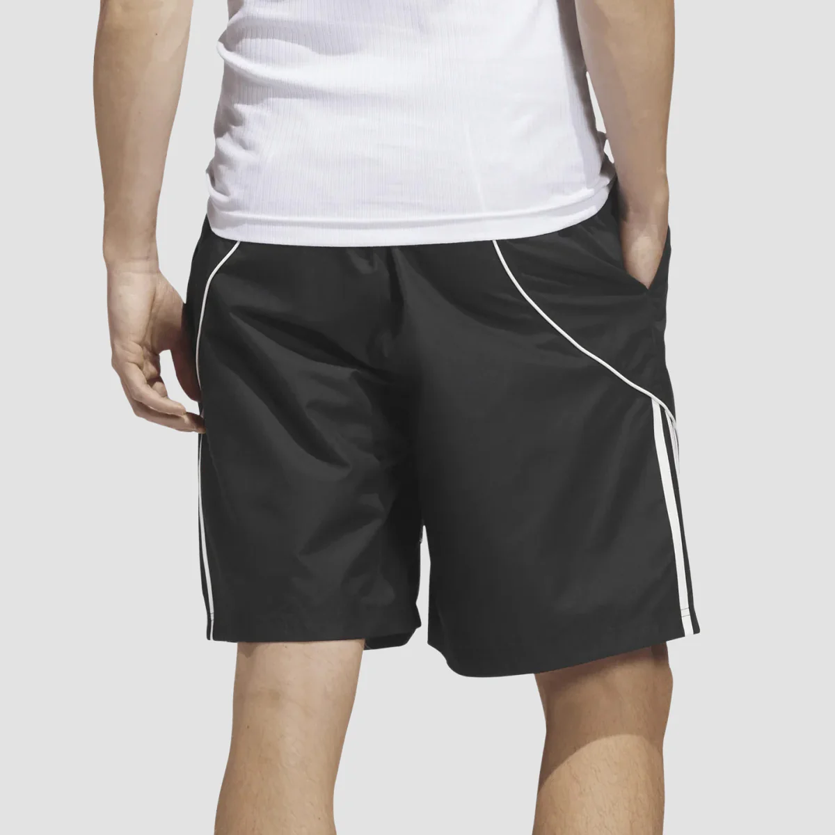 adidas Skateboarding Offside Water Shorts Black/Black/White - Image 2