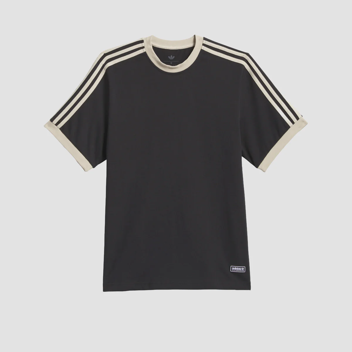 adidas Skateboarding Ringer T-Shirt Black/Khaki Three