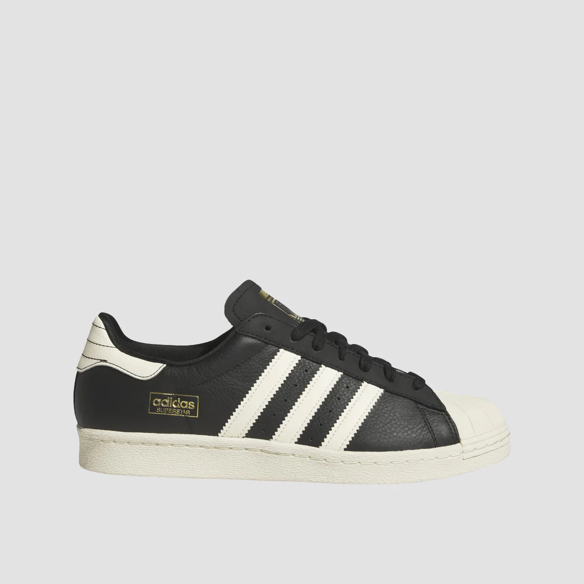 adidas Superstar 80 Adv Shoes - Core Black/Cream White/Gold Met.