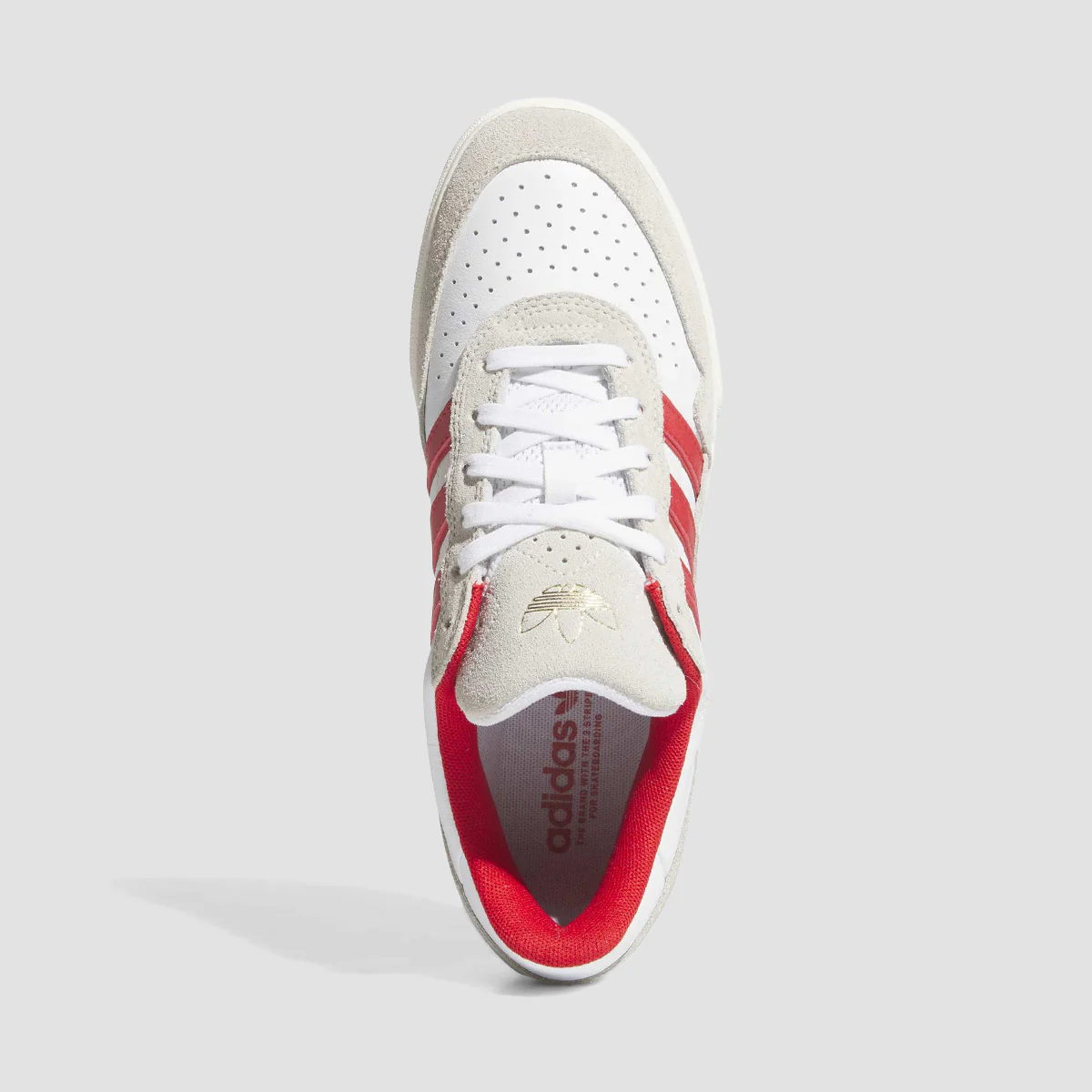 adidas Tyshawn II Shoes - Ftwr White/Better Scarlet/Chalk White - Image 2