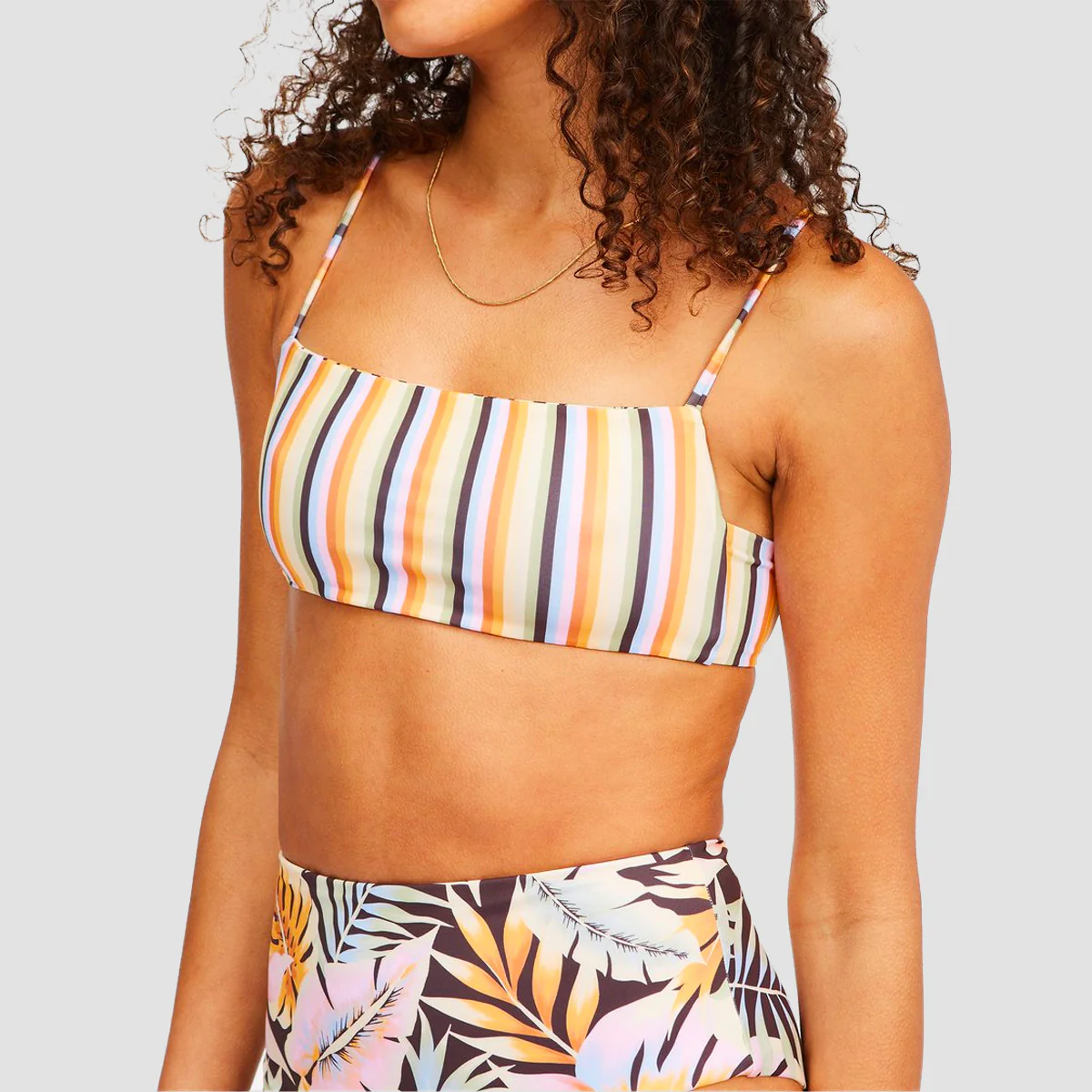 Billabong Postcards From Paradise Reversible Bralette Bikini Top Multi - Womens - Image 2
