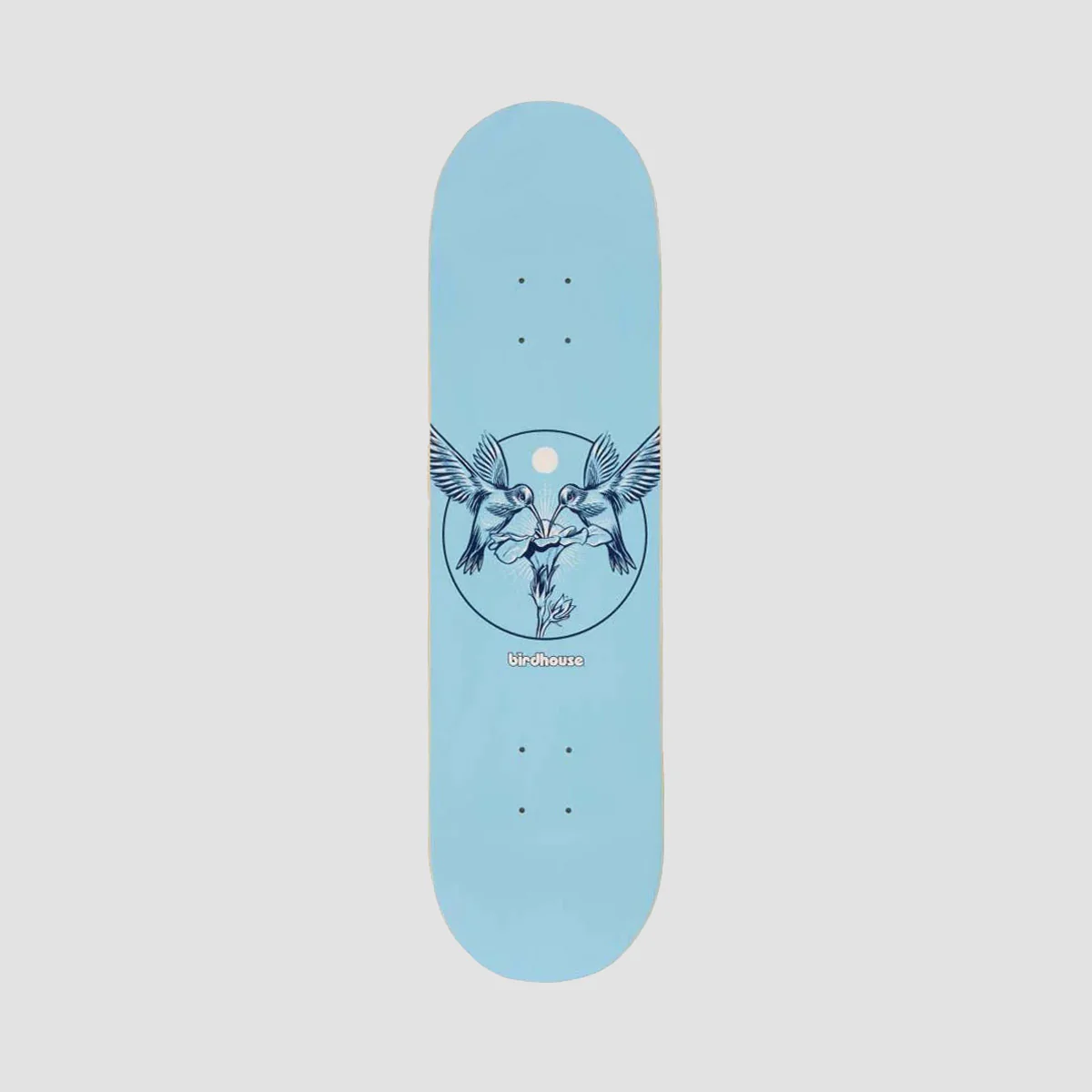 Birdhouse Hummingbird Logo Skateboard Deck Blue - 8.25"