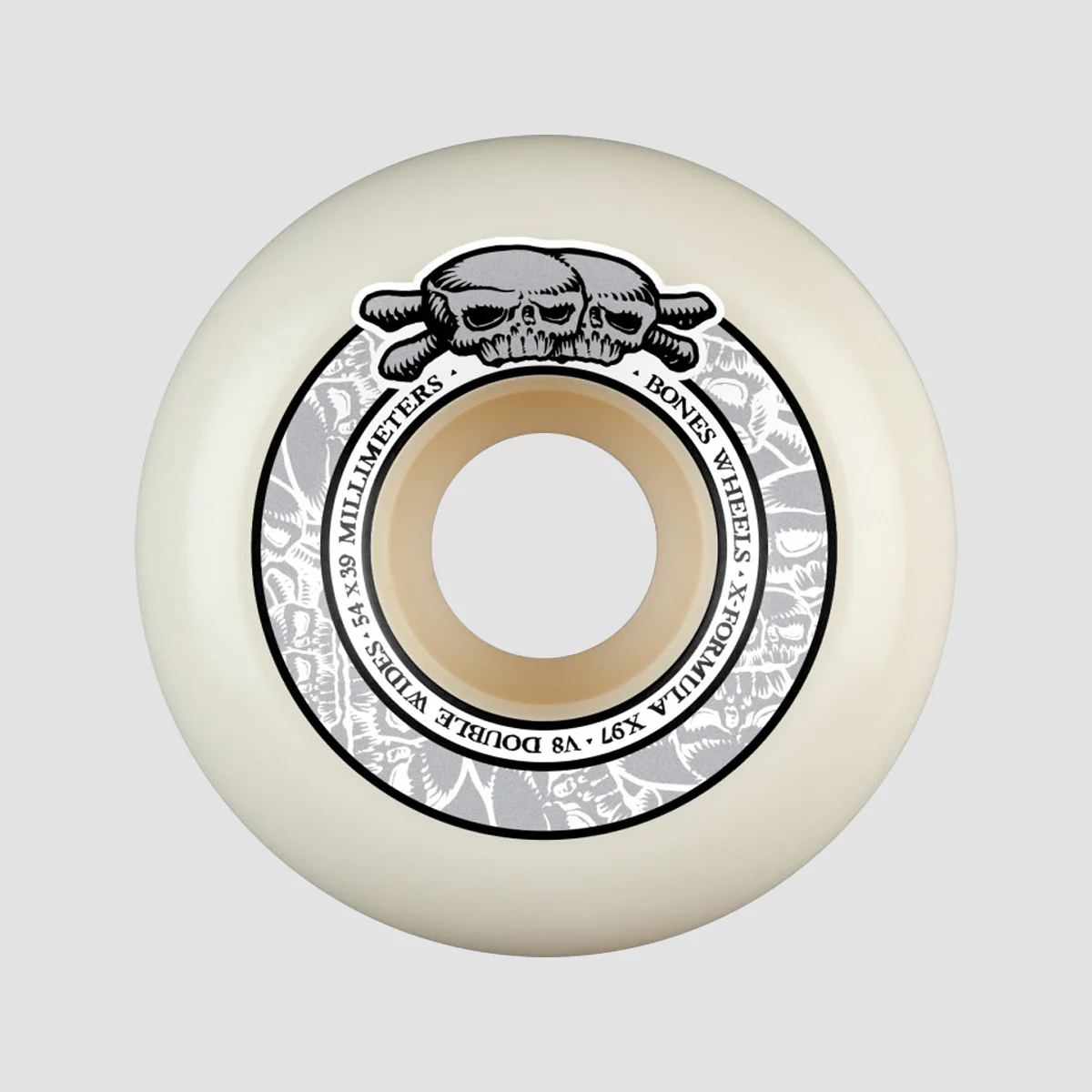 Bones X-Formula Double Wides V8 97A Skateboard Wheels Natural 54mm