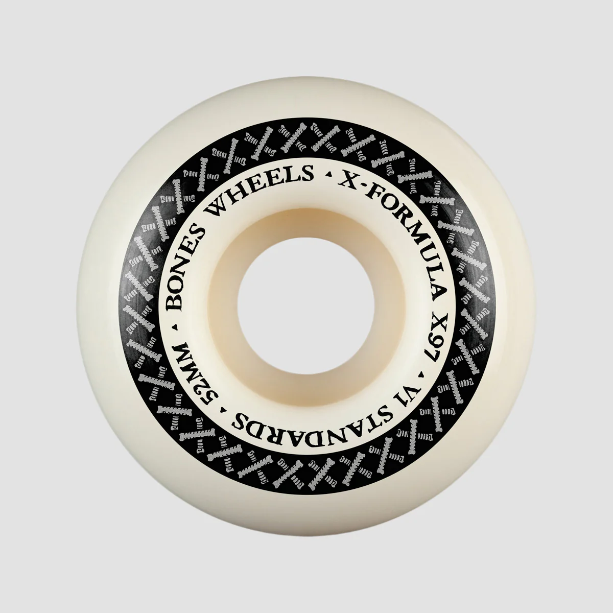 Bones X-Formula V1 Standard 97A Skateboard Wheels White 52mm