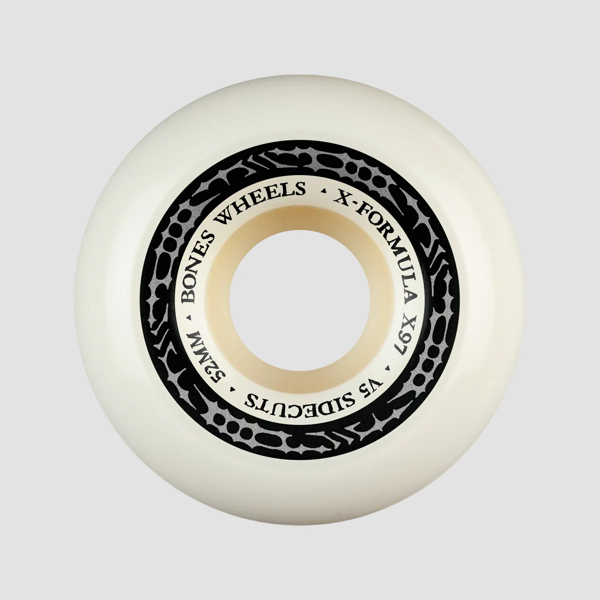 Bones X-Formula V5 Sidecut 97A Skateboard Wheels White 52mm