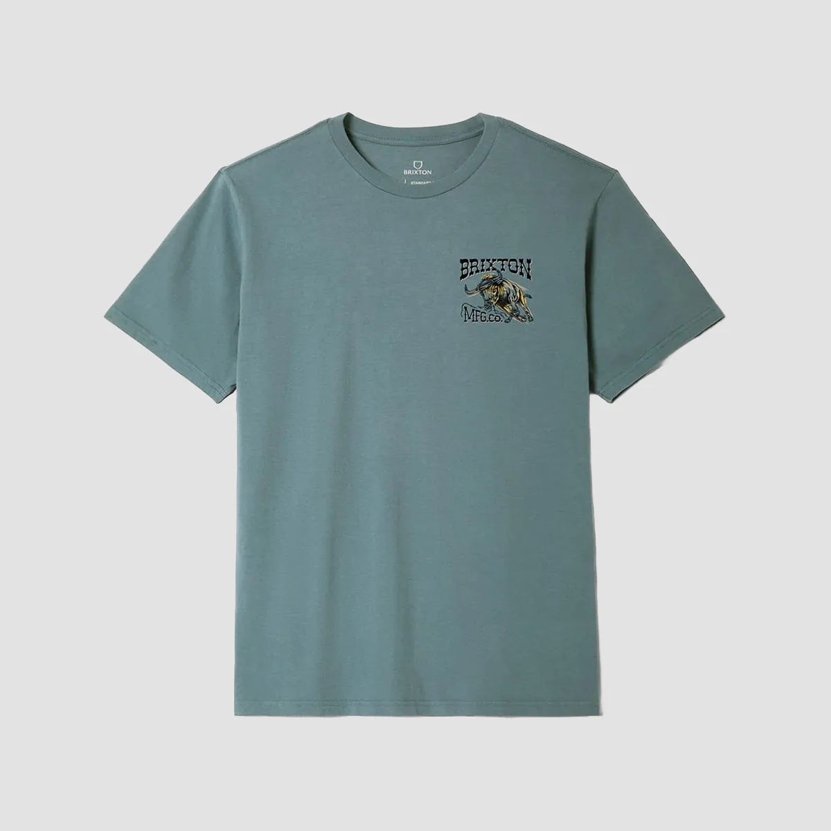 Brixton Barquero T-Shirt Ocean Breeze - Image 2