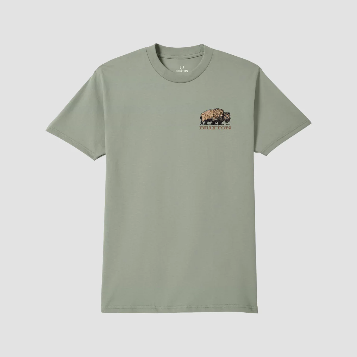 Brixton Coba T-Shirt Desert Green - Image 2