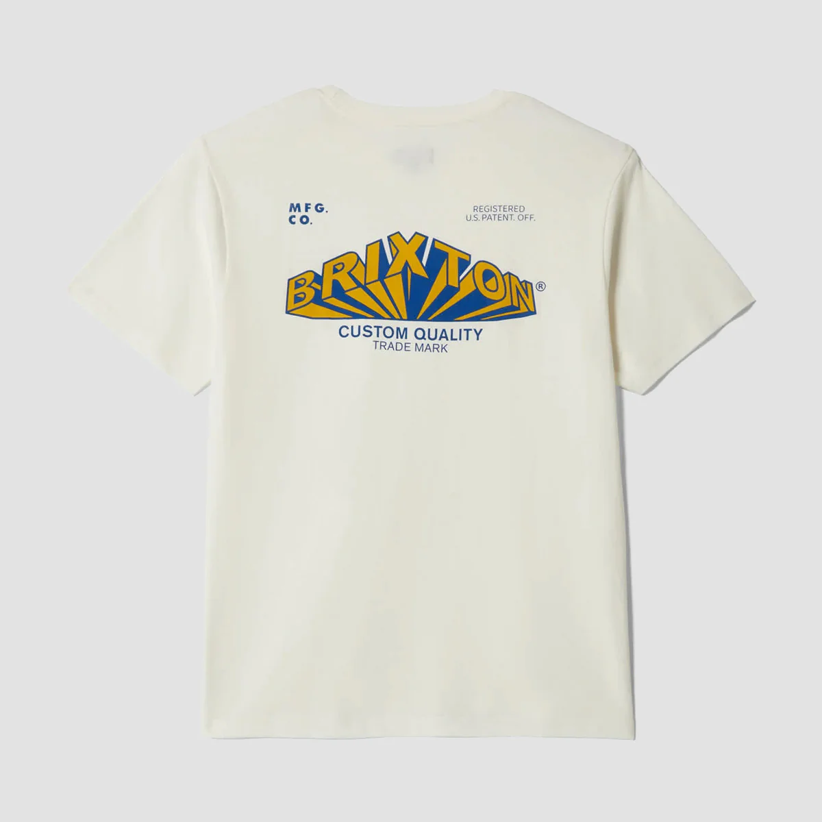 Brixton Forman T-Shirt Off White Worn Wash