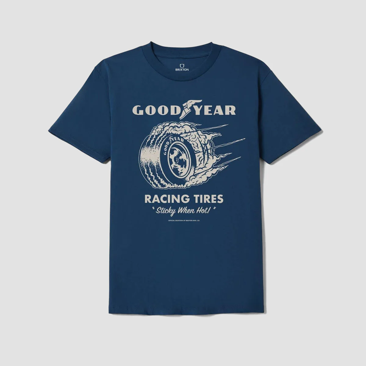 Brixton Goodyear Cheater Slick T-Shirt Navy