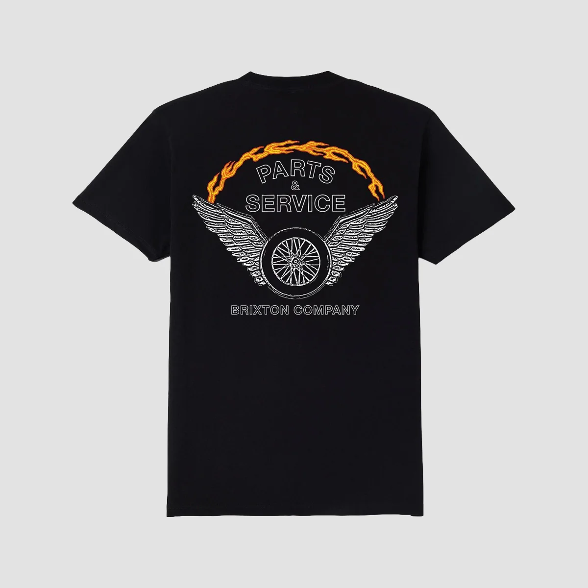 Brixton Leeway T-Shirt Black Worn Wash