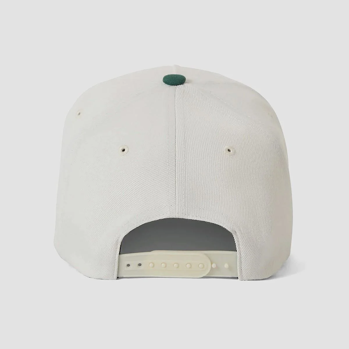 Brixton Linwood C Netplus MP Snapback Cap Off White/Primal Green - Image 2