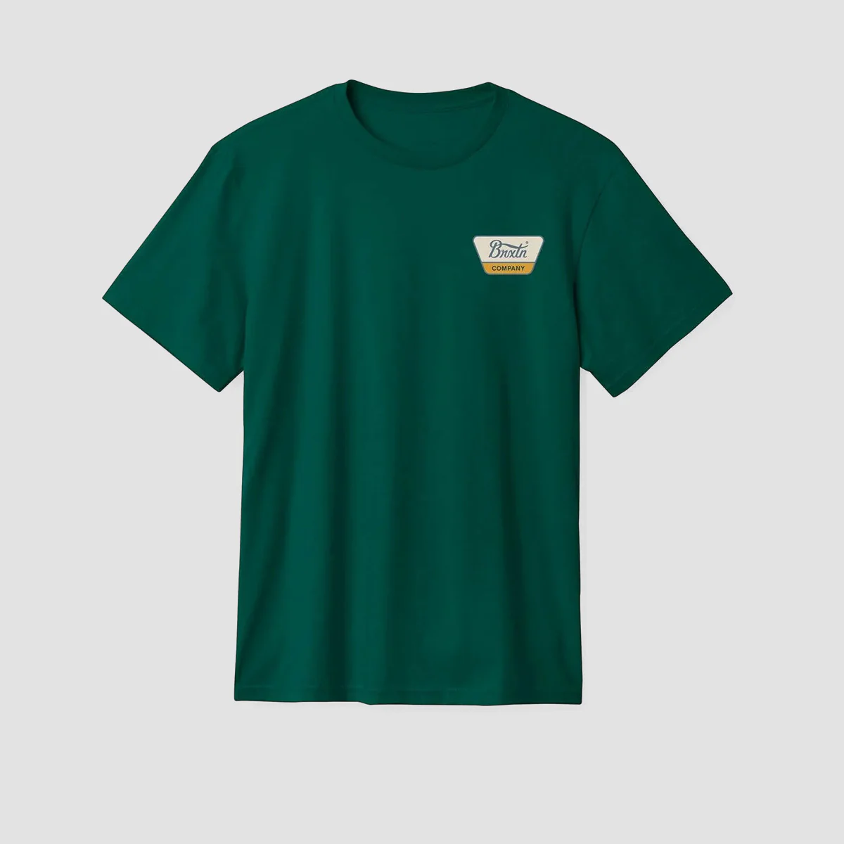 Brixton Linwood T-Shirt Deep Emerald/China Blue
