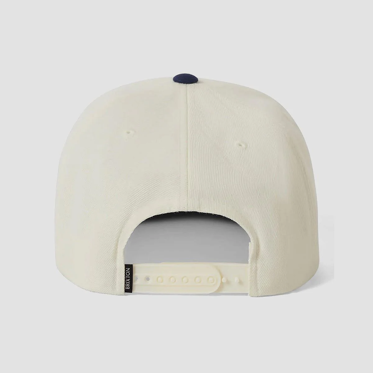 Brixton Oath III Snapback Cap Off White/Midnight Blue - Image 2