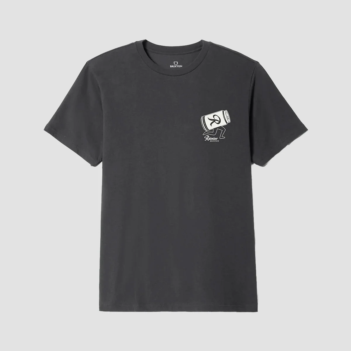 Brixton Rainier Beer Run T-Shirt Black - Image 2