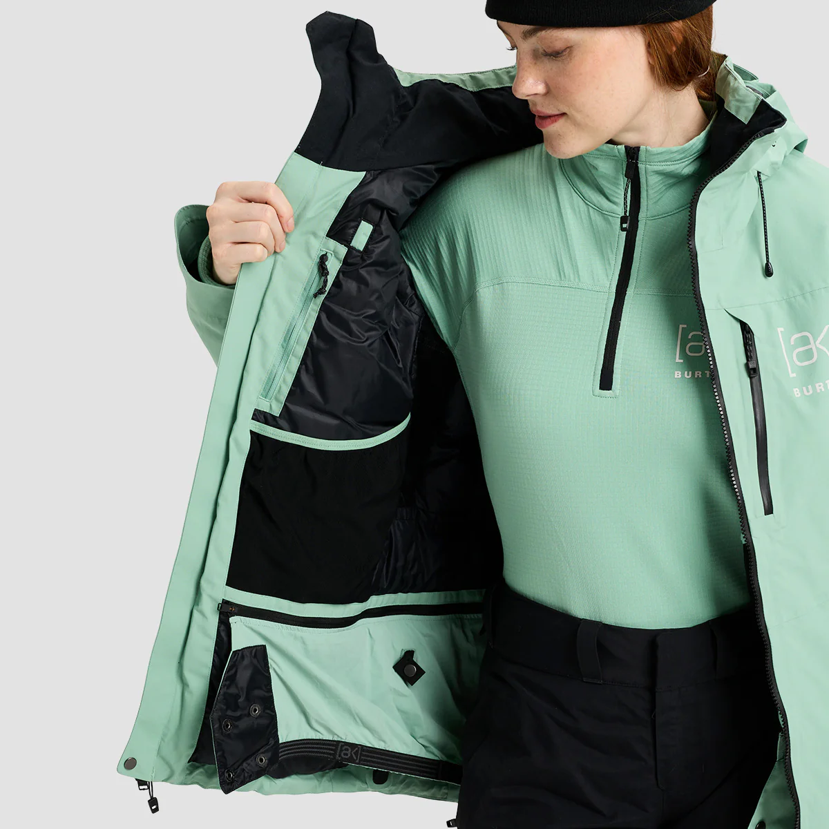 Burton [ak] Flare 2L Down GORE-TEX Down Snow Jacket Soft Sage - Womens - Image 5
