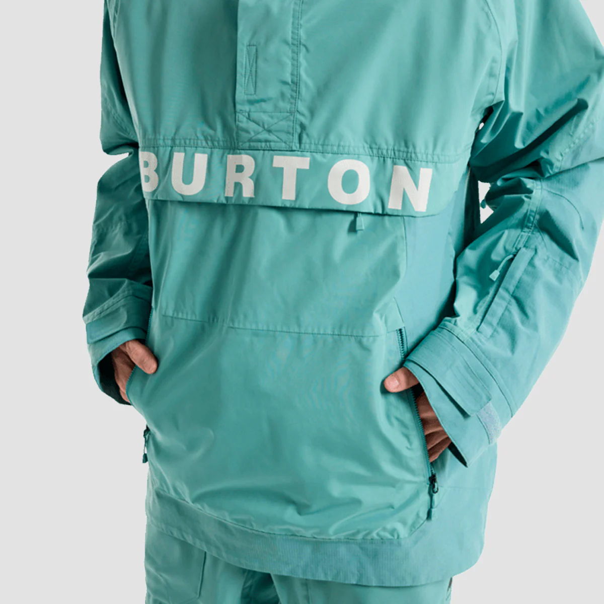 Burton Frostner 2L Pullover Snow Jacket Rock Lichen - Image 2