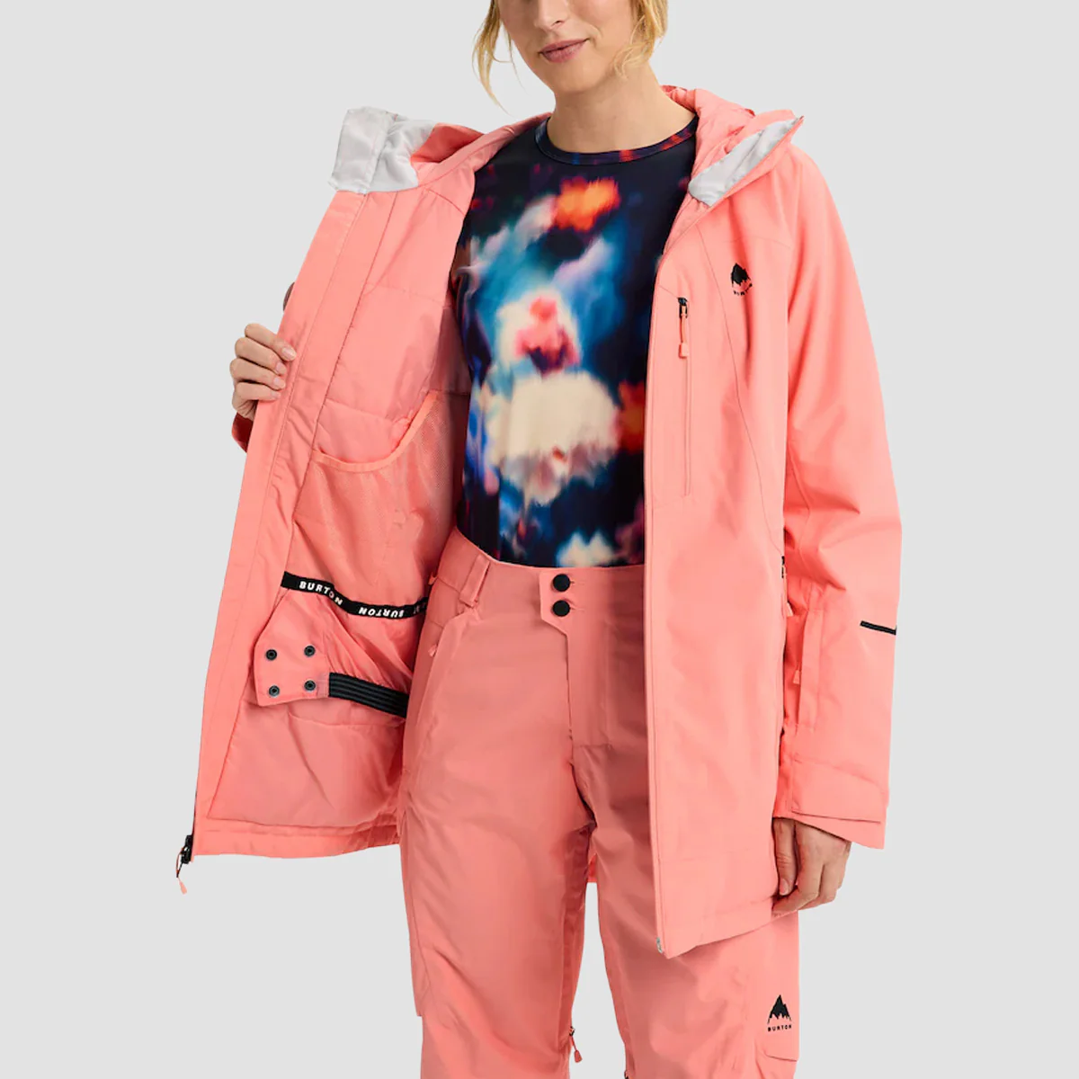 Burton Reserve 2L Insulated Snow Jacket Sunrise Coral - Image 5