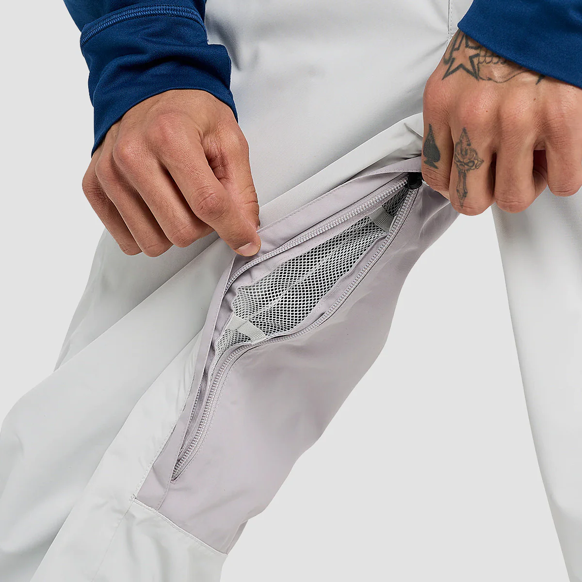 Burton Reserve 2L Snow Pants Gray Cloud/Washed Lavender - Image 3