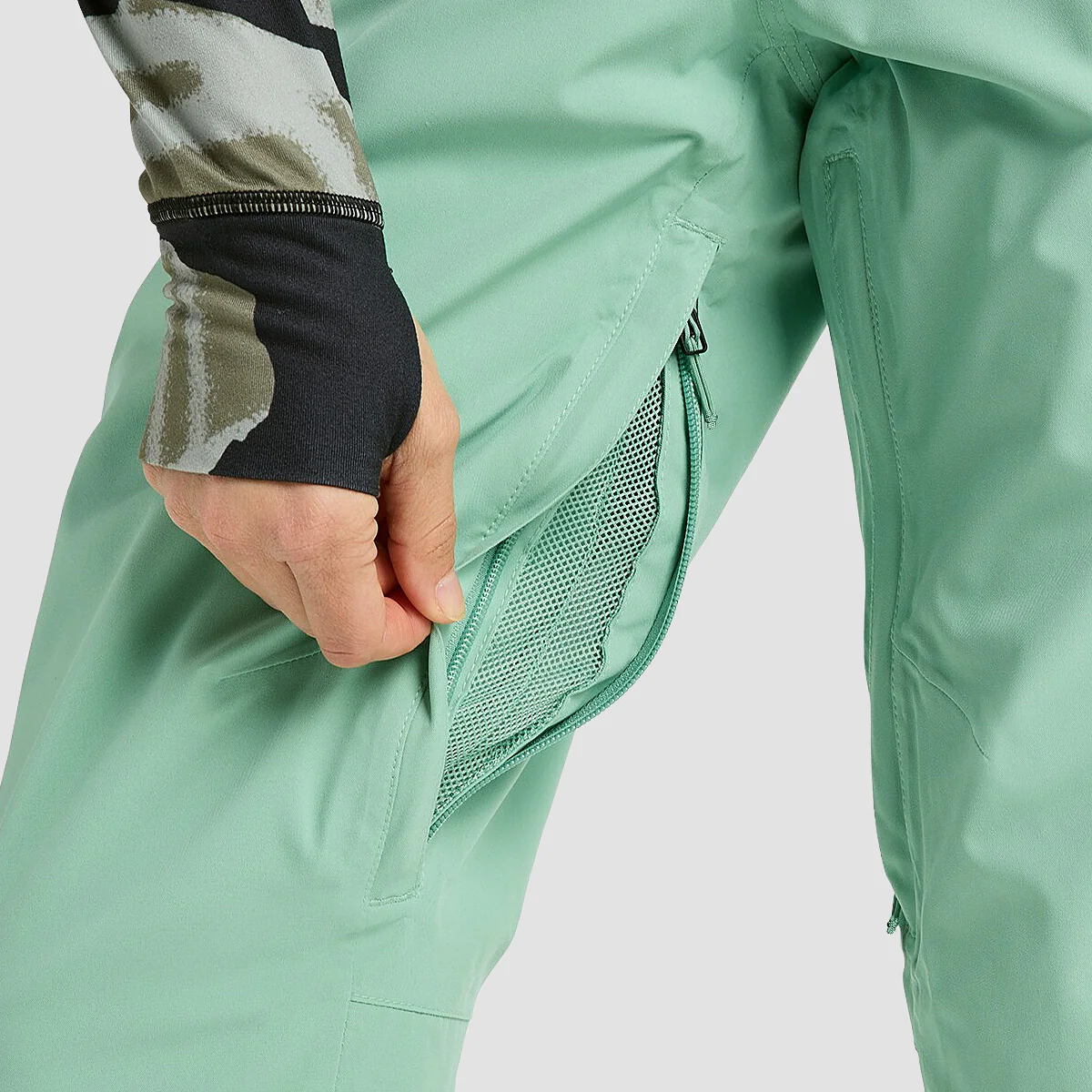 Burton Reserve 2L Stretch Slim Snow Pants Soft Sage - Womens - Image 3