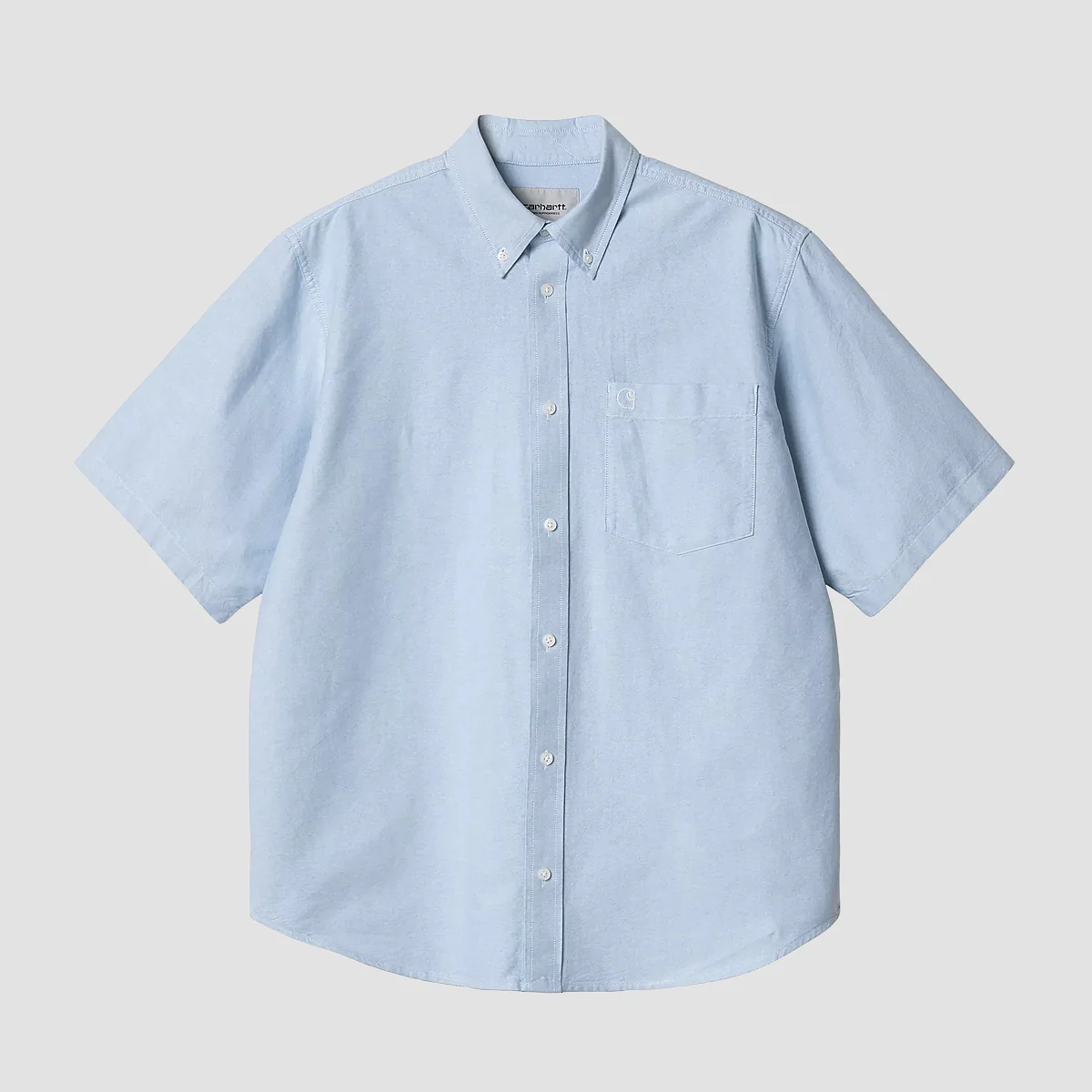 Carhartt WIP Braxton Short Sleeve Shirt Bleach/Wax - Image 3