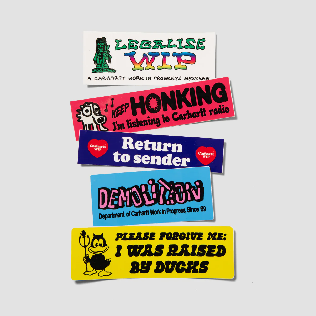 Carhartt WIP Bumper Sticker 5 Pack