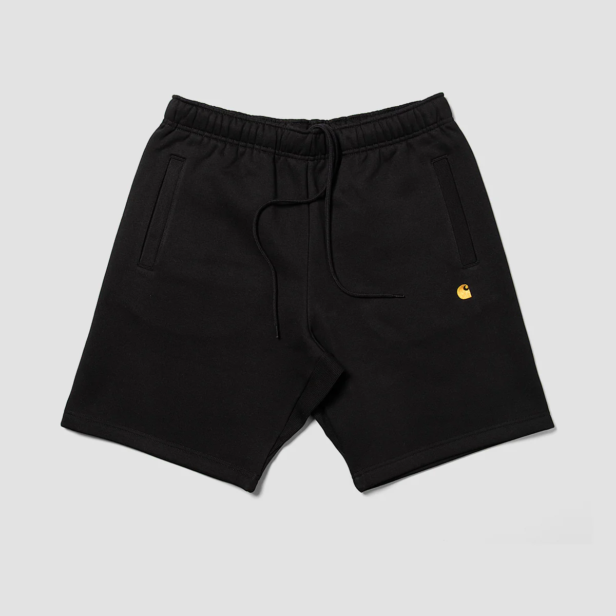 Carhartt WIP Chase Sweat Shorts Black/Gold