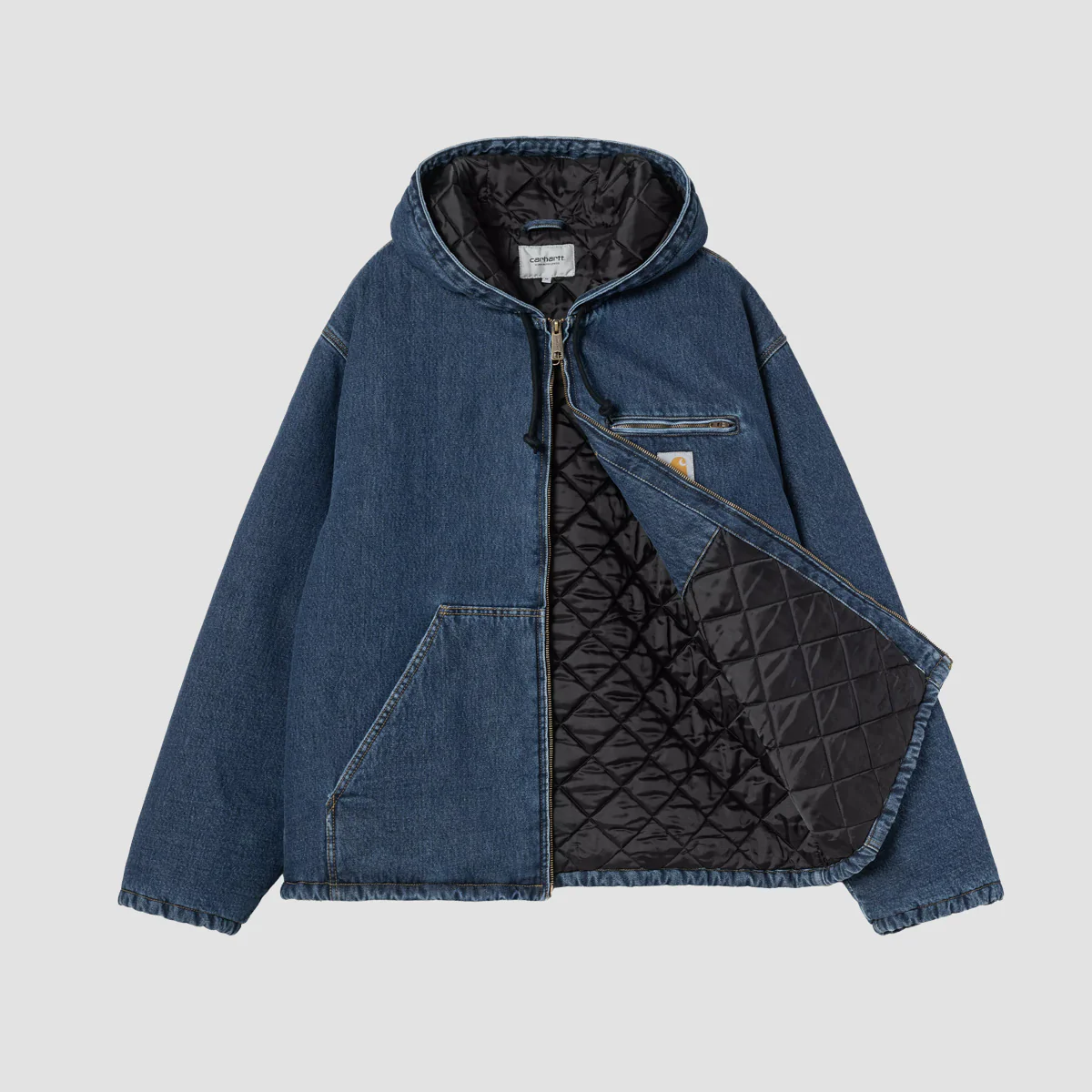 Carhartt WIP Cleveland Jacket Blue Stone Washed - Image 2