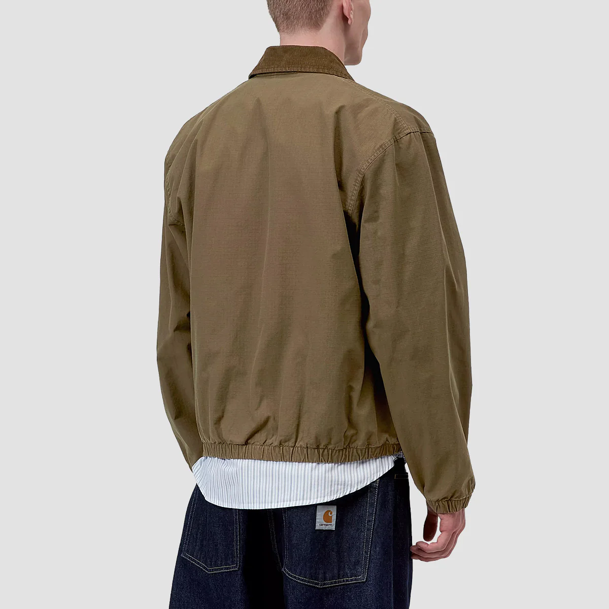 Carhartt WIP Madison Ripstop Jacket Dark Beech/Black Garment Dyed - Image 2