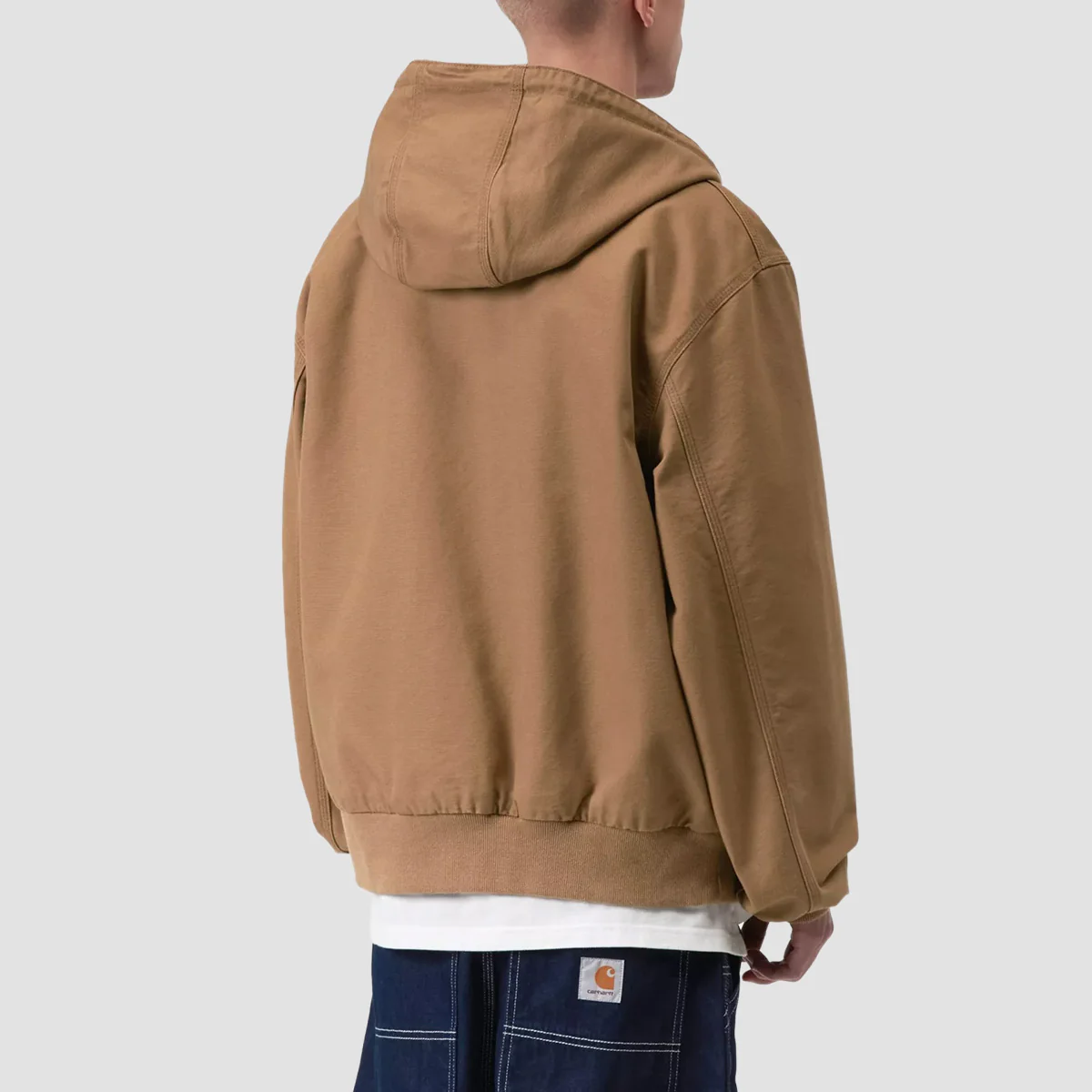 Carhartt WIP OG Active Jacket Hamilton Brown Rinsed Canvas - Image 2