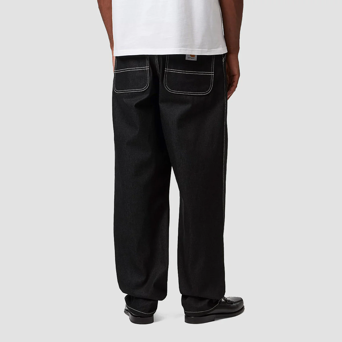 Carhartt WIP Simple Relaxed Fit Jeans Black One Wash - Image 2