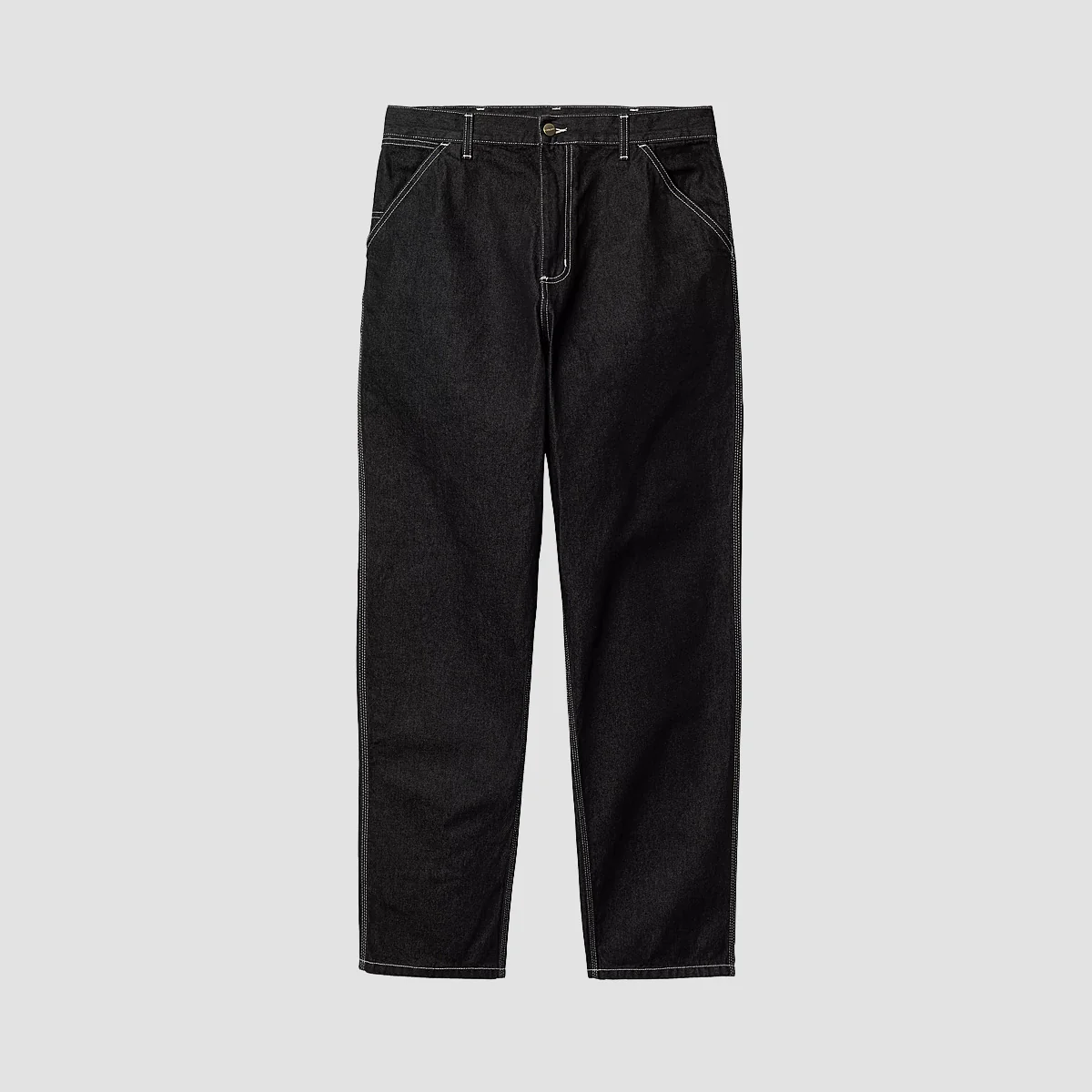 Carhartt WIP Simple Relaxed Fit Jeans Black One Wash - Image 3