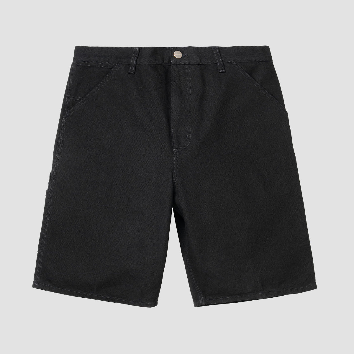 Carhartt WIP Single Knee Shorts Black Rinsed - Image 4