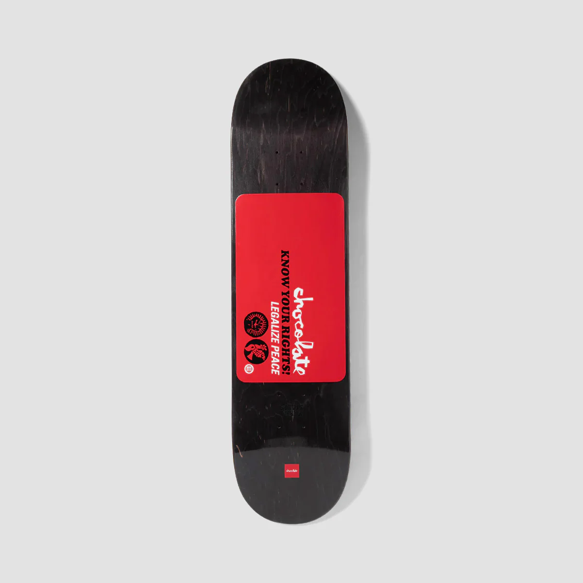 Chocolate 'Legalize Peace' Know Your Rights Stevie Perez Skateboard Deck - 8.4"