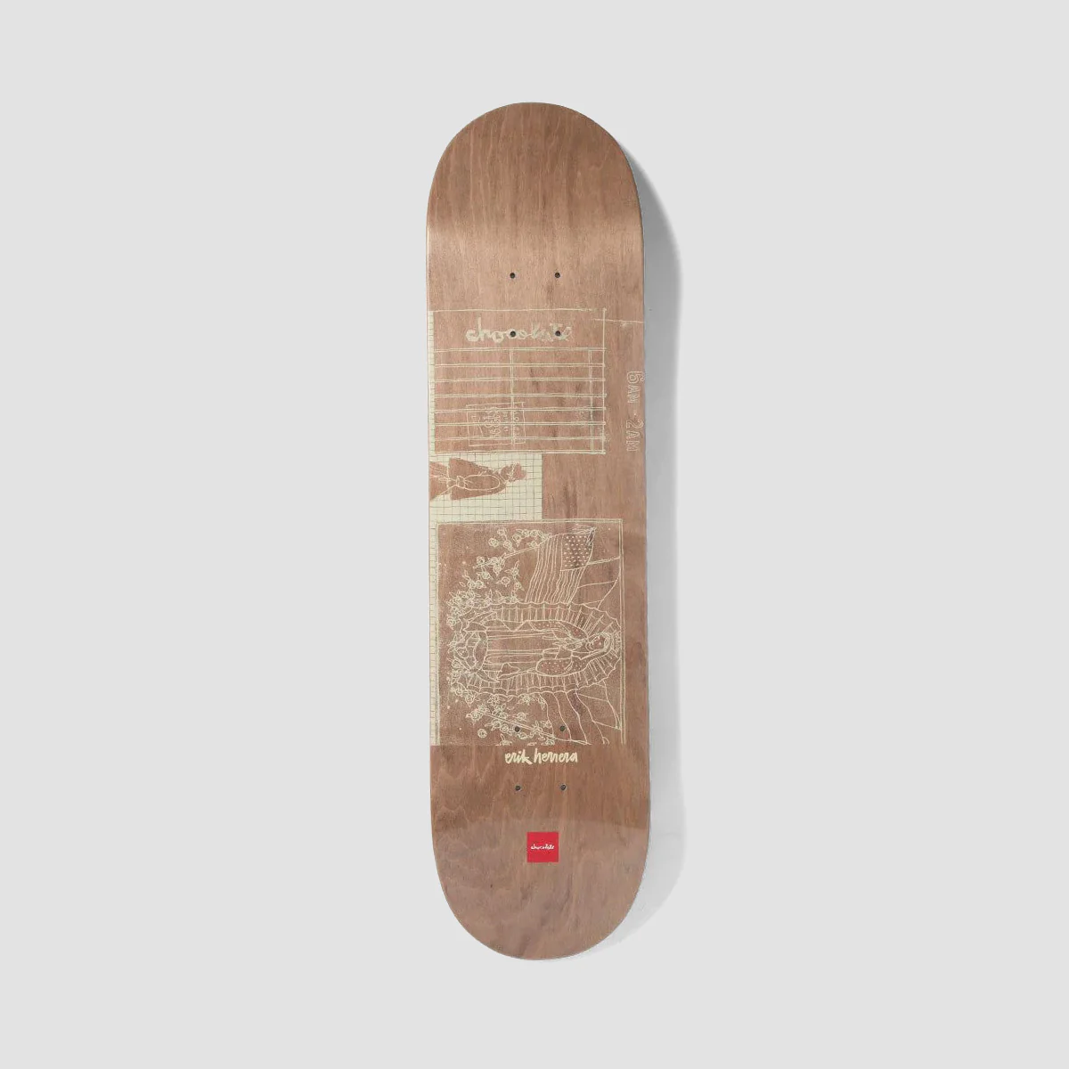 Chocolate Unearthed Erik Herrera Skateboard Deck - 8.5"