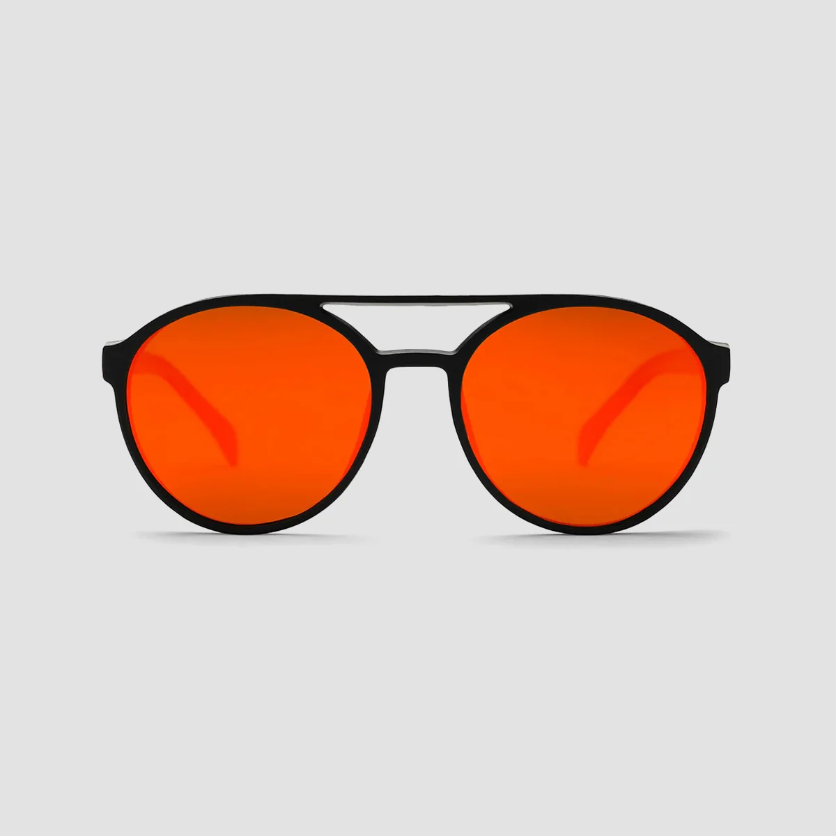 CHPO Rickard Sunglasses Matte Black/Red Mirror - Image 2