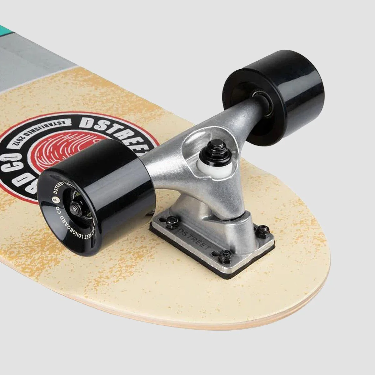 D Street Surfskate Mission Cruiser Skateboard Natural/Red - 32" - Image 5