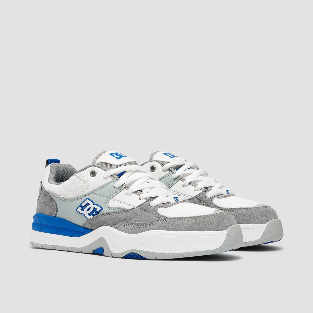 DC Ascend Shoes - White/Grey/Blue - Image 2