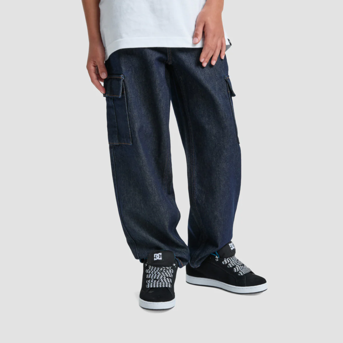 DC Cargo Baggy Fit Jeans Dark Denim - Kids