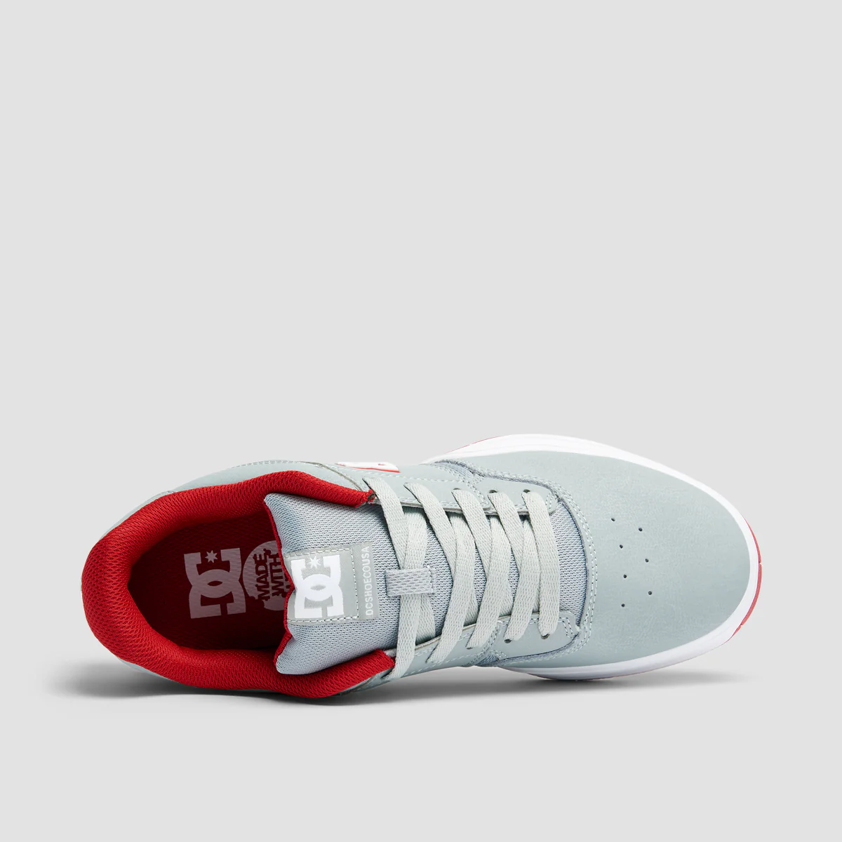 DC Central Shoes - Grey/Red - Image 4