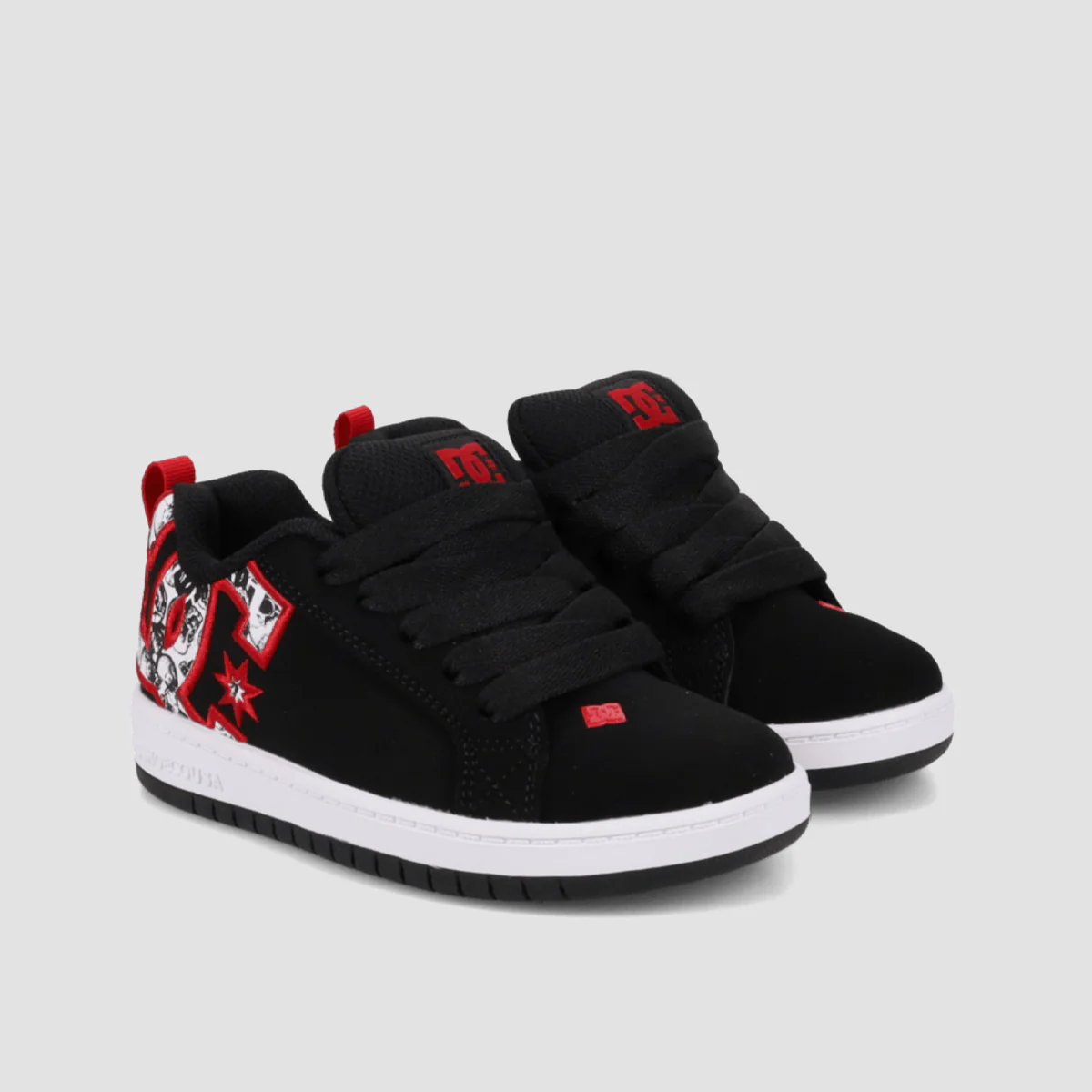 DC Court Graffik Shoes - Black/White/Red - Kids - Image 2