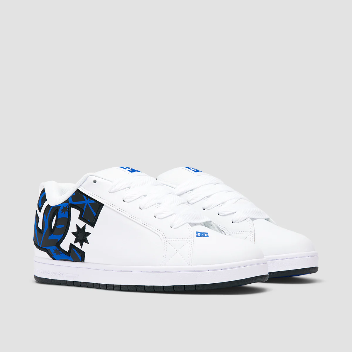DC Court Graffik Shoes - White/Grey/Blue - Image 2