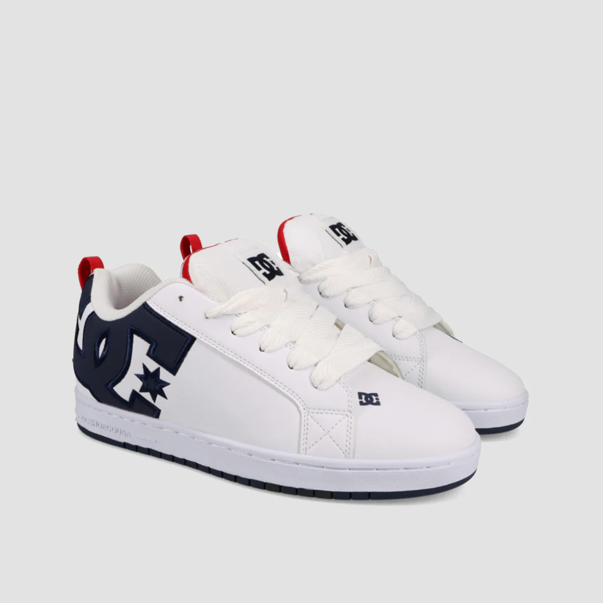 DC Court Graffik Shoes - White/Navy/Red - Image 2